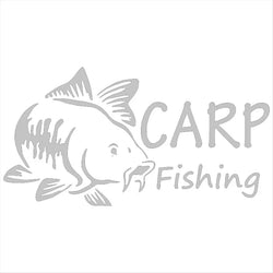 Carp Fishing Car Stickers Fun Windshield Window Bumper Decoration Waterproof Sun Protection Reflective Vinyl Decals (ONLINE ORDER ONLY)