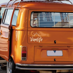 Vanlife Car Stickers For Sun Camping, Reflective Vinyl Decals For Personality Decoration, Suitable For Rv, Off-Road (ONLINE ORDER ONLY)