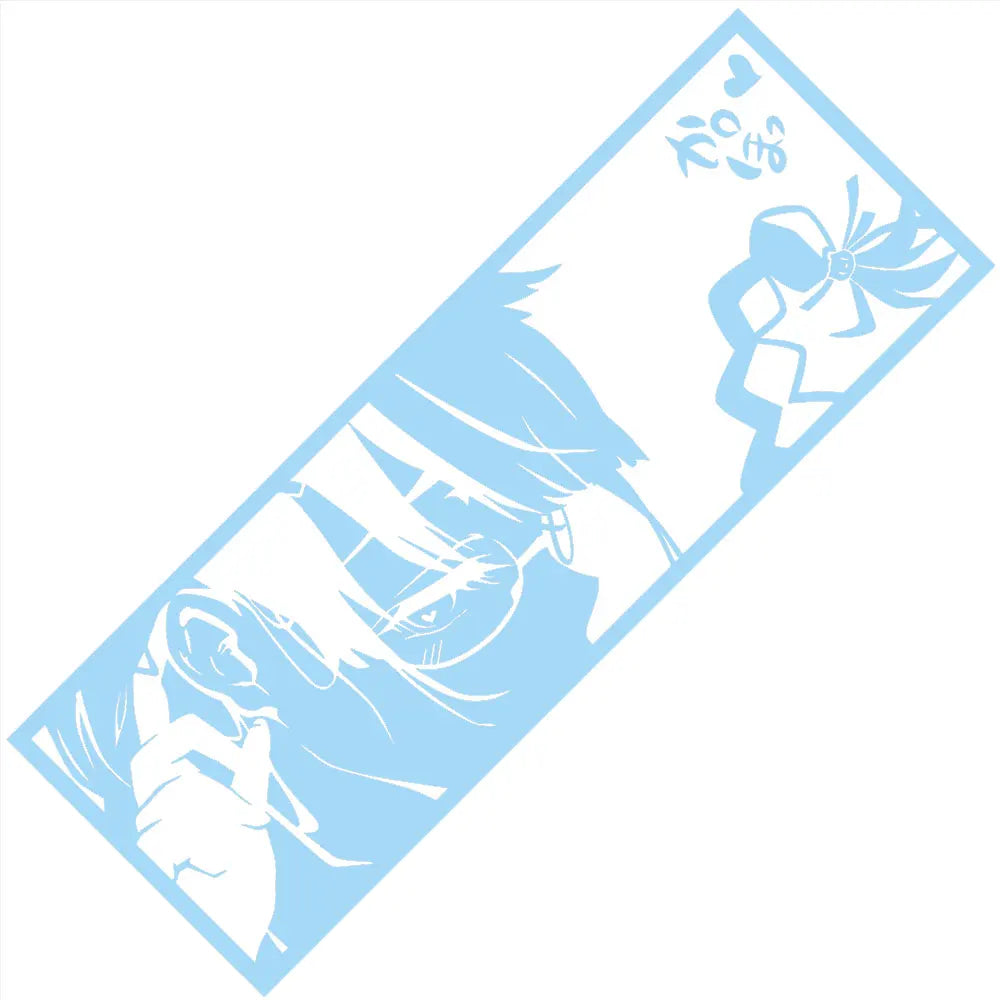 Tsubasa Hanekawa Monogatari Series Car Stickers Window Windshield Bumper Decoration Stickers Auto Parts Laser Vinyl Decals (ONLINE ORDER ONLY)