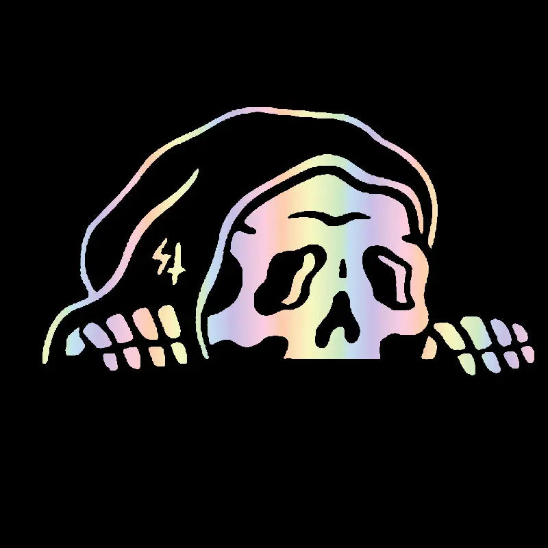 Peep Skeleton Car Sticker Decorated Windshield Windows Halloween  Lurking Reaper Ghost Stickers Die Cutting Vinyl Decals (ONLINE ORDER ONLY)