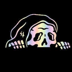 Peep Skeleton Car Sticker Decorated Windshield Windows Halloween  Lurking Reaper Ghost Stickers Die Cutting Vinyl Decals (ONLINE ORDER ONLY)