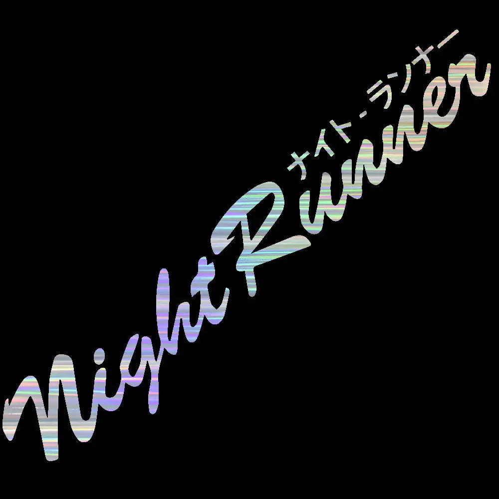 Night Runner Car Sticker Japanese Decals JDM Stand Drifts Racing Spirit Animated Body Shapes Decorated Vinyl Decals (ONLINE ORDER ONLY)