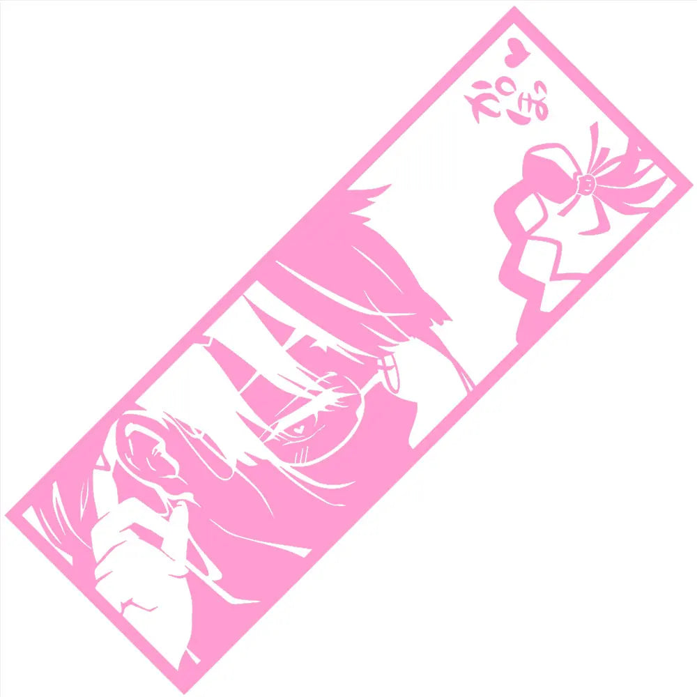 Tsubasa Hanekawa Monogatari Series Car Stickers Window Windshield Bumper Decoration Stickers Auto Parts Laser Vinyl Decals (ONLINE ORDER ONLY)