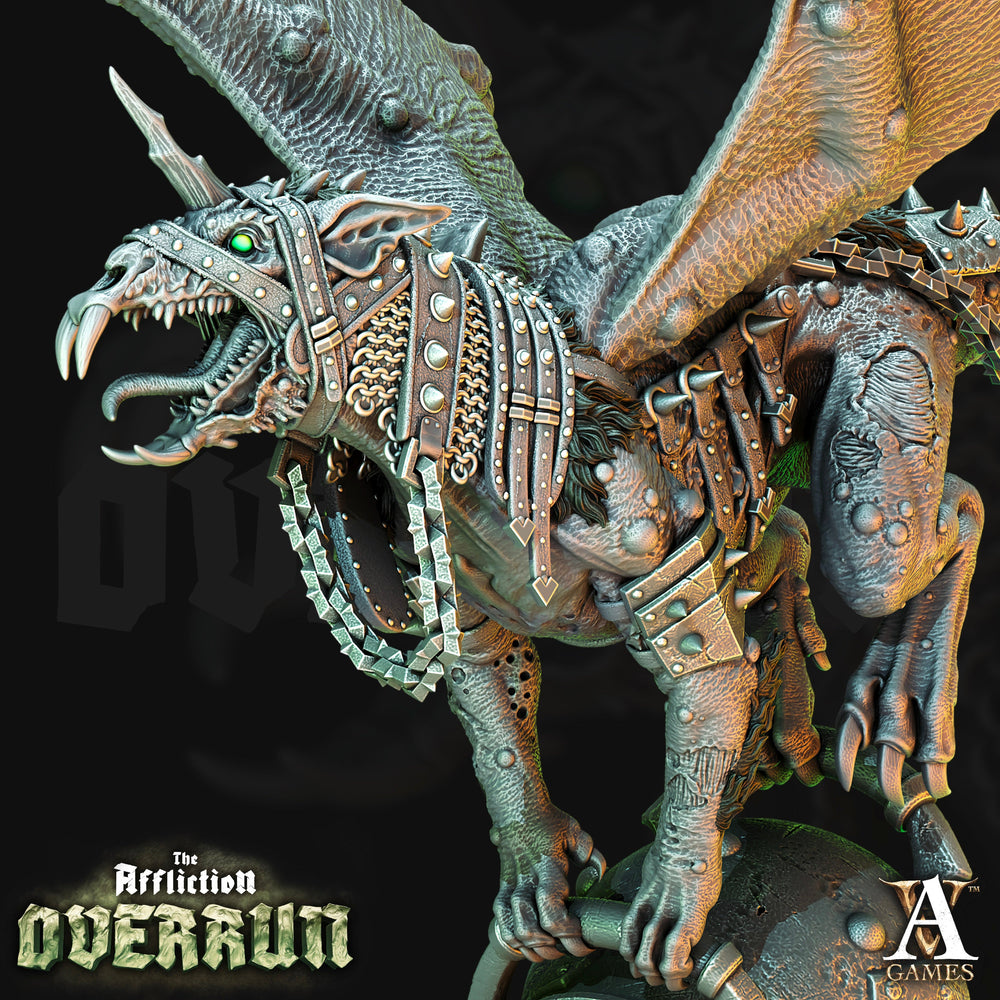 3D Printed Archvillain Games Affliction Overrun - Snut Rat Dragon 28mm 32mm D&D (Online Only)