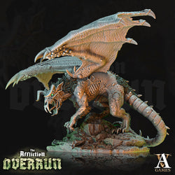 3D Printed Archvillain Games Affliction Overrun - Srelk Rat Dragon 28mm 32mm D&D (Online Only)