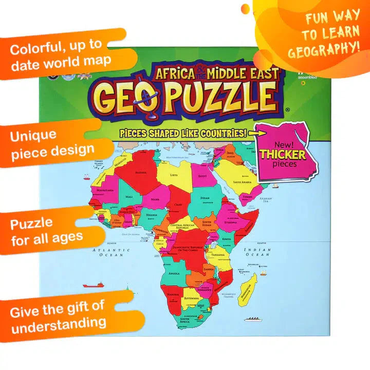 Africa & Middle East GeoPuzzle 65 Piece Jigsaw Puzzle Geotoys (ONLINE ORDER ONLY)