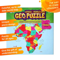 Africa & Middle East GeoPuzzle 65 Piece Jigsaw Puzzle Geotoys (ONLINE ORDER ONLY)