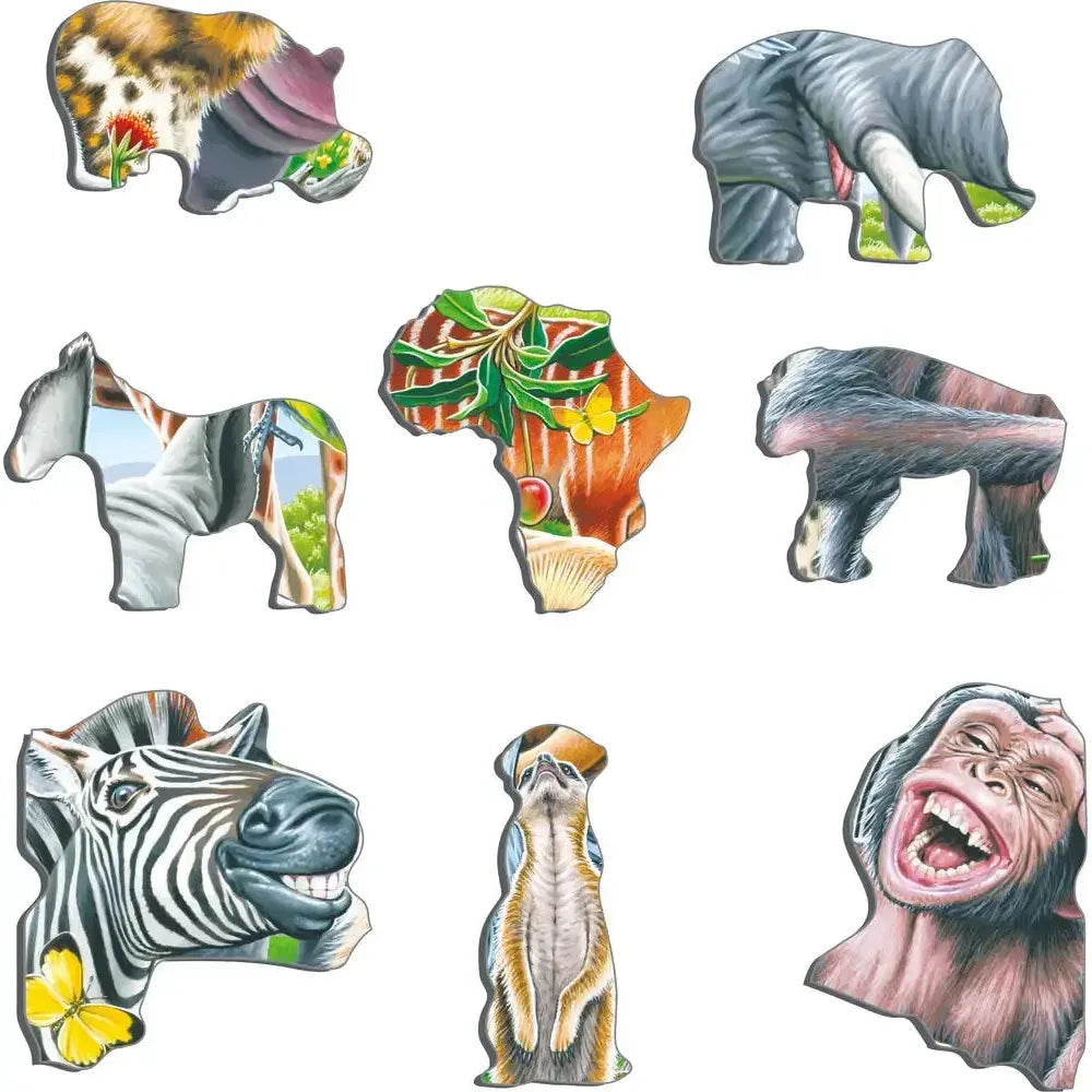 African Animals Selfie 43 Piece Tray Jigsaw Puzzle Larsen