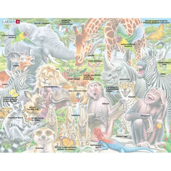 African Animals Selfie 43 Piece Tray Jigsaw Puzzle Larsen