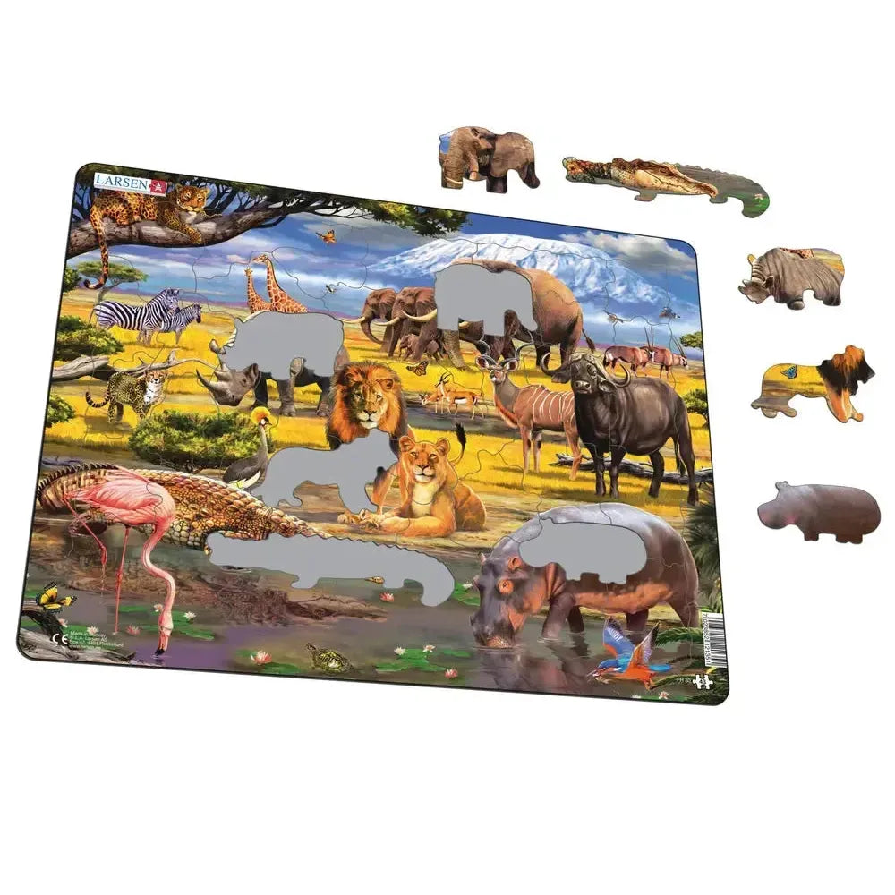 African Savannah 43 Piece Tray Jigsaw Puzzle Larsen