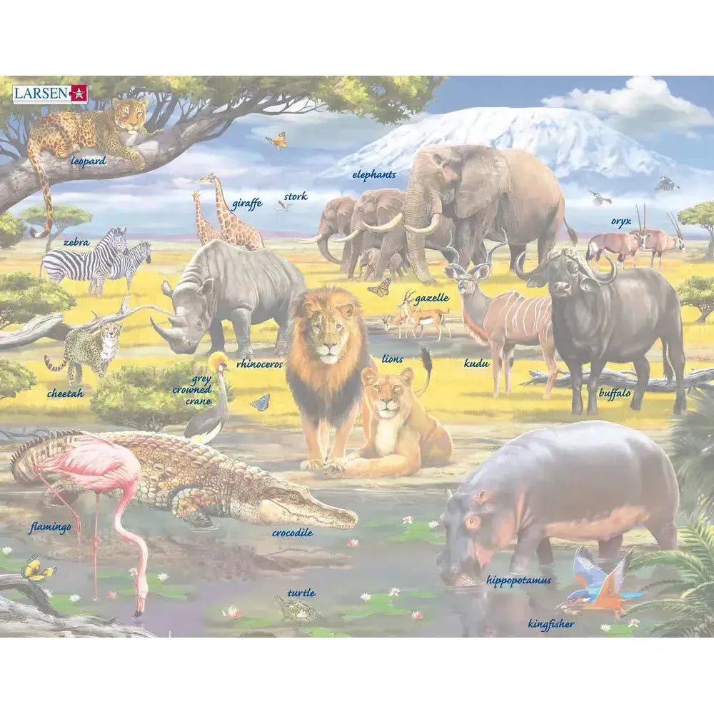 African Savannah 43 Piece Tray Jigsaw Puzzle Larsen