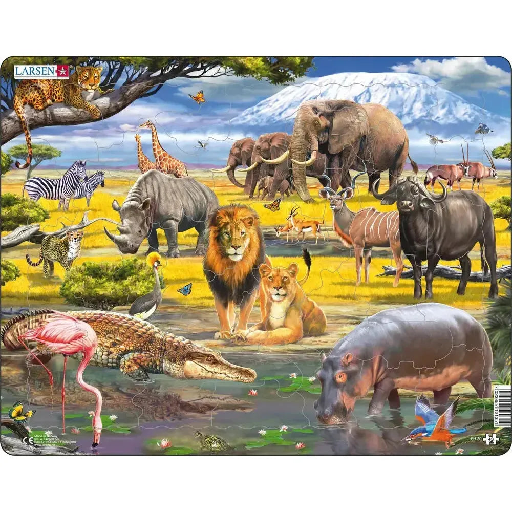 African Savannah 43 Piece Tray Jigsaw Puzzle Larsen