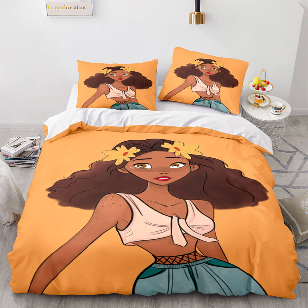 African Girls Cosplay Bedding Sets Quilt Covers Room Decoration (Online Order Only)