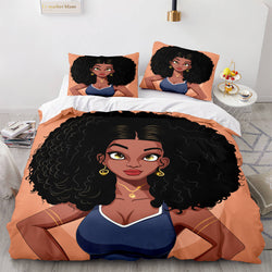 African Girls Cosplay Bedding Sets Quilt Covers Room Decoration (Online Order Only)