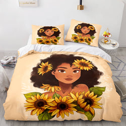 African Girls Cosplay Bedding Sets Quilt Covers Room Decoration (Online Order Only)