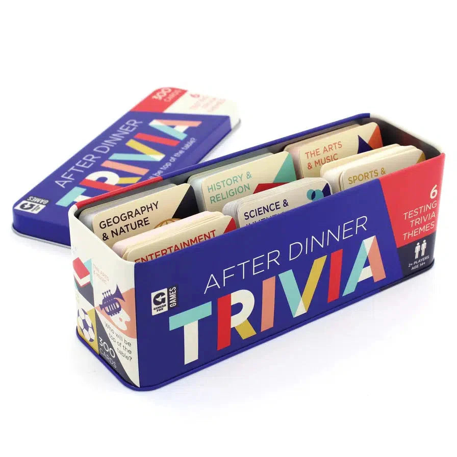 After Dinner Trivia Card Game in Tin Ginger Fox (ONLINE ORDER ONLY)