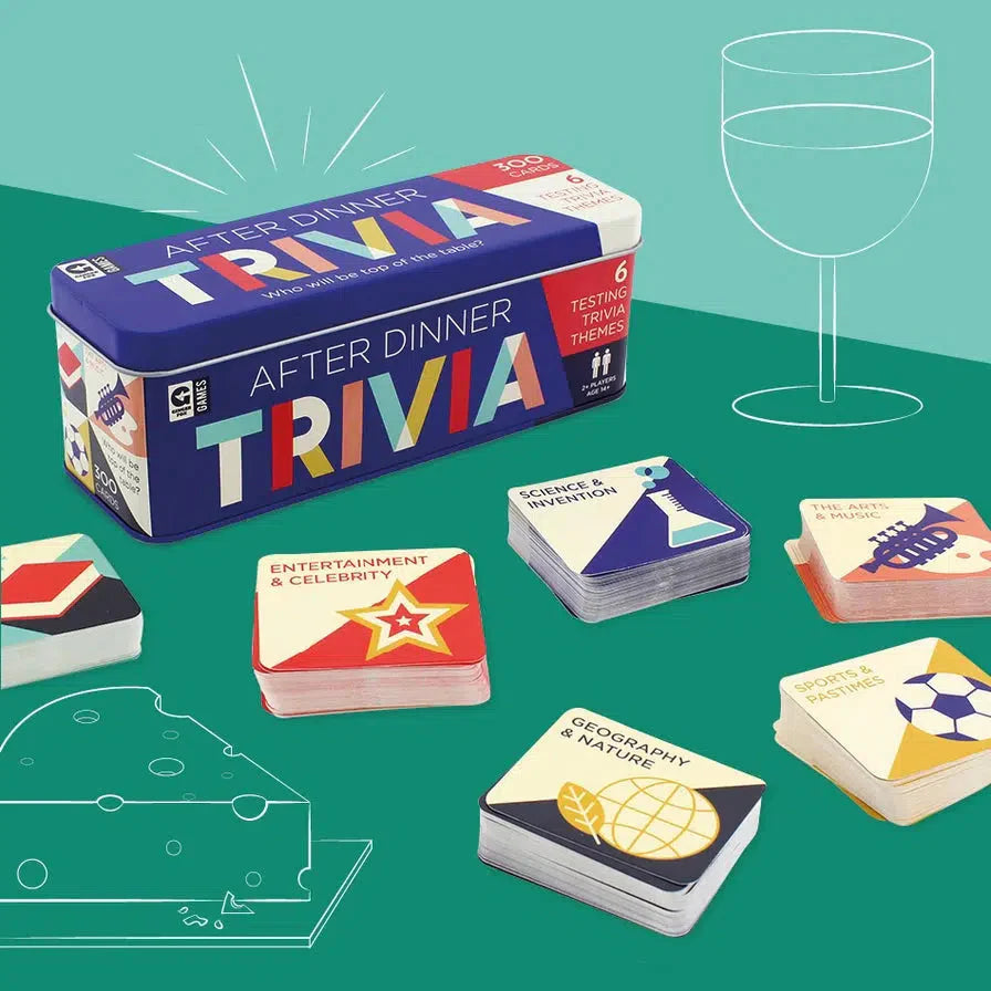 After Dinner Trivia Card Game in Tin Ginger Fox (ONLINE ORDER ONLY)