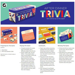 After Dinner Trivia Card Game in Tin Ginger Fox (ONLINE ORDER ONLY)