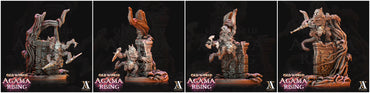 3D Printed Archvillain Games Agama Chameleons Old World Agama Rising 28 32mm D&D (Online Only)