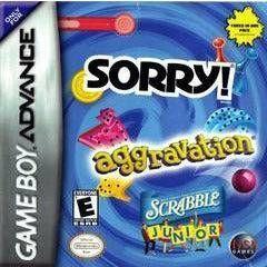 Aggravation / Sorry / Scrabble Jr - GameBoy Advance (LOOSE) (Online Order Only)