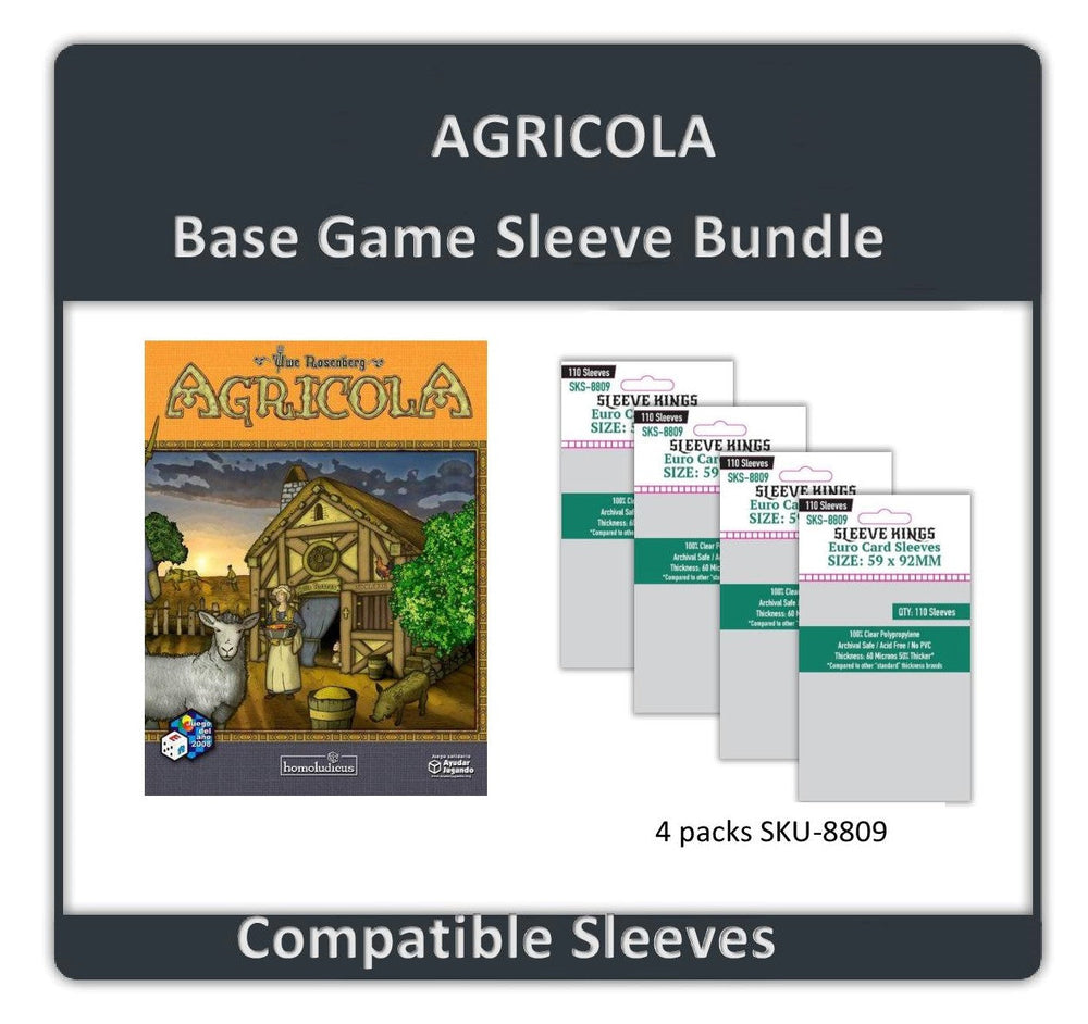 "Agricola" Base Game Compatible Sleeve Bundle (8809 X 4) (ONLINE ORDER ONLY)