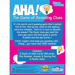Aha! - The Game of Revealing Clues - Outset (ONLINE ORDER ONLY)