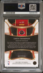 Graded 2023 Panini Select Amen Thompson #322 Orange Tectonic Rookie RC Basketball Card PSA 10 Gem Mint (ONLINE ORDER ONLY)