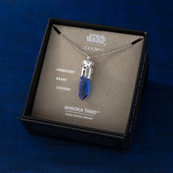 Star Wars X RockLove Padawan Ahsoka Tano Blue Kyber Crystal Necklace (ONLINE ORDER ONLY)