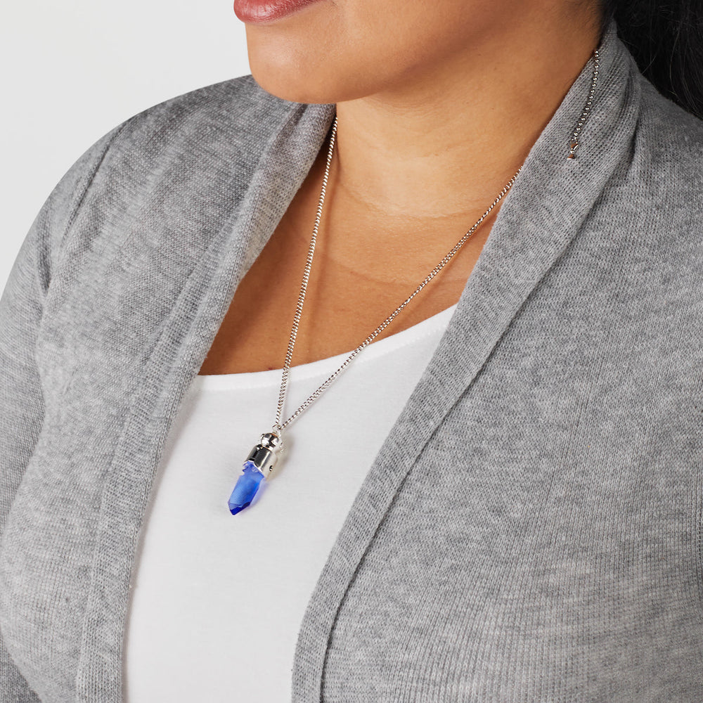 Star Wars X RockLove Padawan Ahsoka Tano Blue Kyber Crystal Necklace (ONLINE ORDER ONLY)