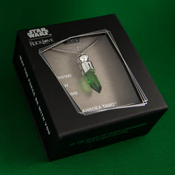 Star Wars X RockLove Padawan Ahsoka Tano Green Kyber Crystal Necklace (ONLINE ORDER ONLY)