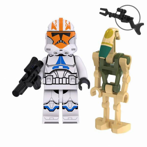 Ahsoka's Clone trooper 332nd Company & Battle Droid Star Wars Lego Minifigures Custom Toys (ONLINE ORDER ONLY)