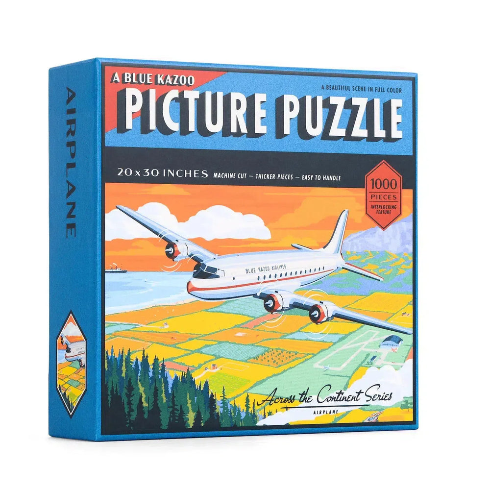 Airplane 1000 Piece Jigsaw Puzzle Blue Kazoo (ONLINE ORDER ONLY)
