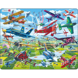 Airplane Show 64 Piece Tray Jigsaw Puzzle Larsen