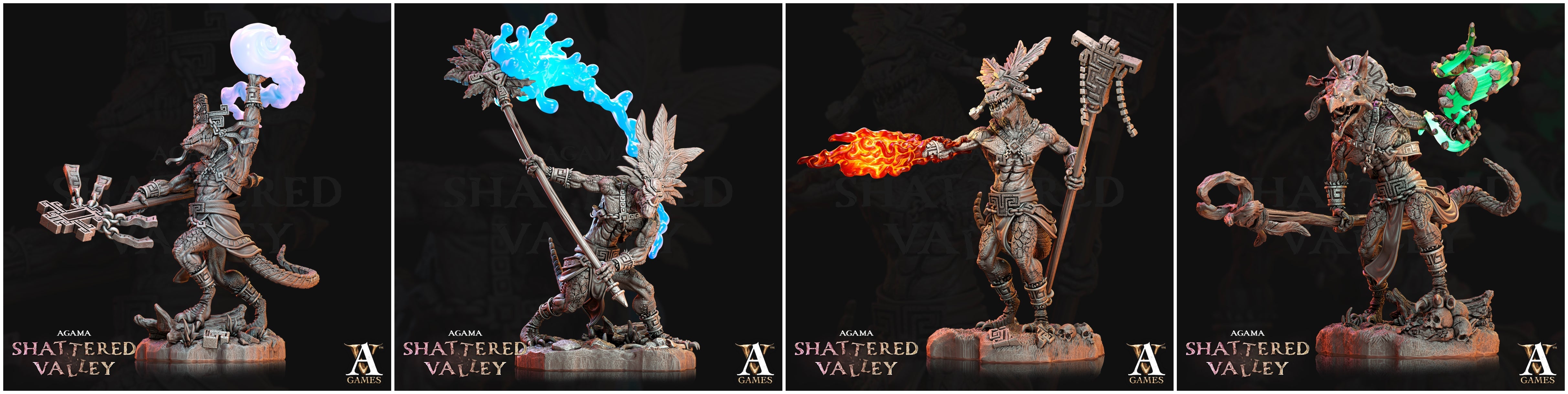 3D Printed Archvillain Games Agama Ajkin Agama Shattered Valley 28 32mm D&D (Online Only)