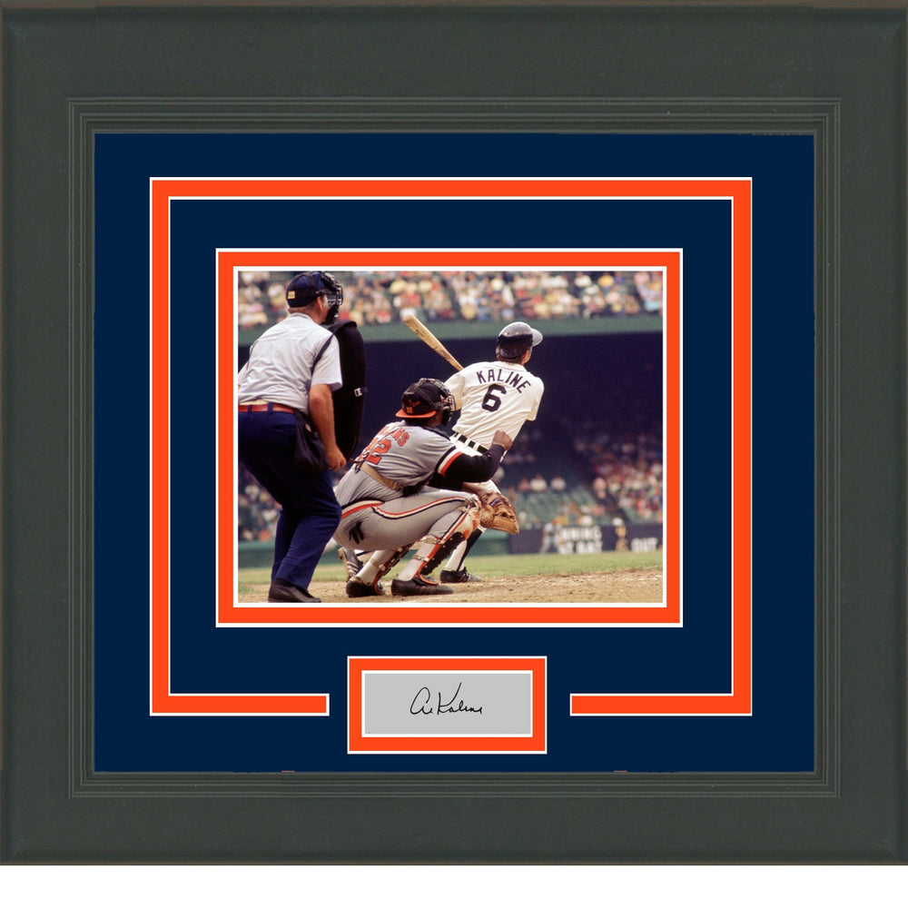 Framed Al Kaline Facsimile Laser Engraved Signature Auto Detroit Tigers 11x14 Baseball Photo (ONLINE ORDER ONLY)