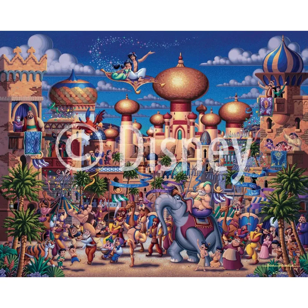 Aladdin Celebration in Agrabah 500 Piece Jigsaw Puzzle Disney x Dowdle (ONLINE ORDER ONLY)