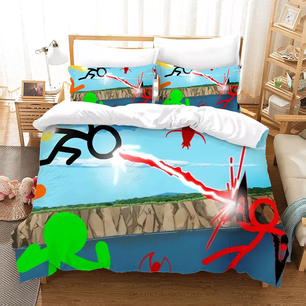 Alan Becker Bedding Set Quilt Cover Without Filler (Online Order Only)