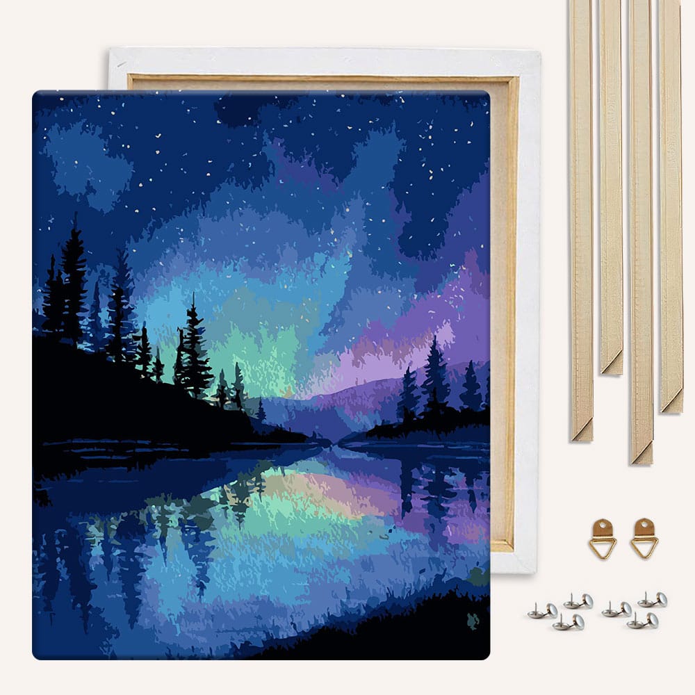 Alaskan Night Sky - Paint By Numbers Kit