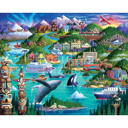 Alaska's Inside Passage 500 Piece Jigsaw Puzzle Boardwalk (ONLINE ORDER ONLY)
