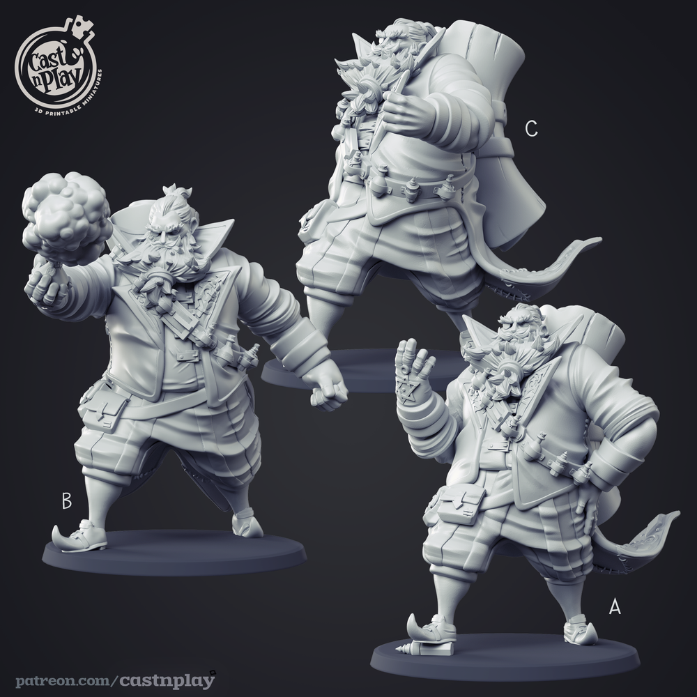 3D Printed Cast n Play Alchemist Wizard's Guild Set 28mm 32mm D&D (Online Only)