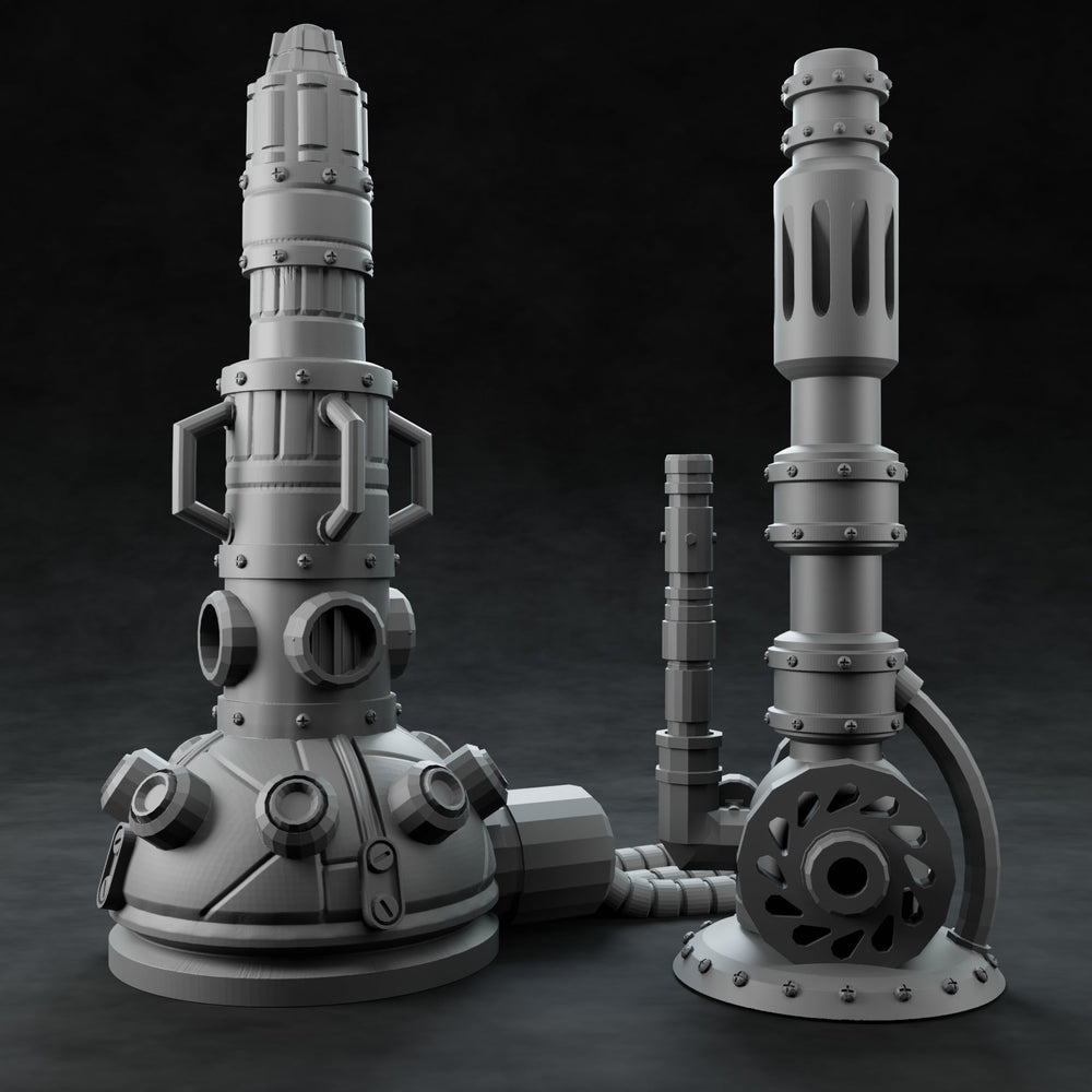 3D Printed Nafarrate Alchemy Stacks Set Space Orcs 28mm 32mm D&D (Online Only)