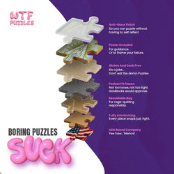 Alcoholyoulater 1000 Piece Jigsaw Puzzle WTF (ONLINE ORDER ONLY)