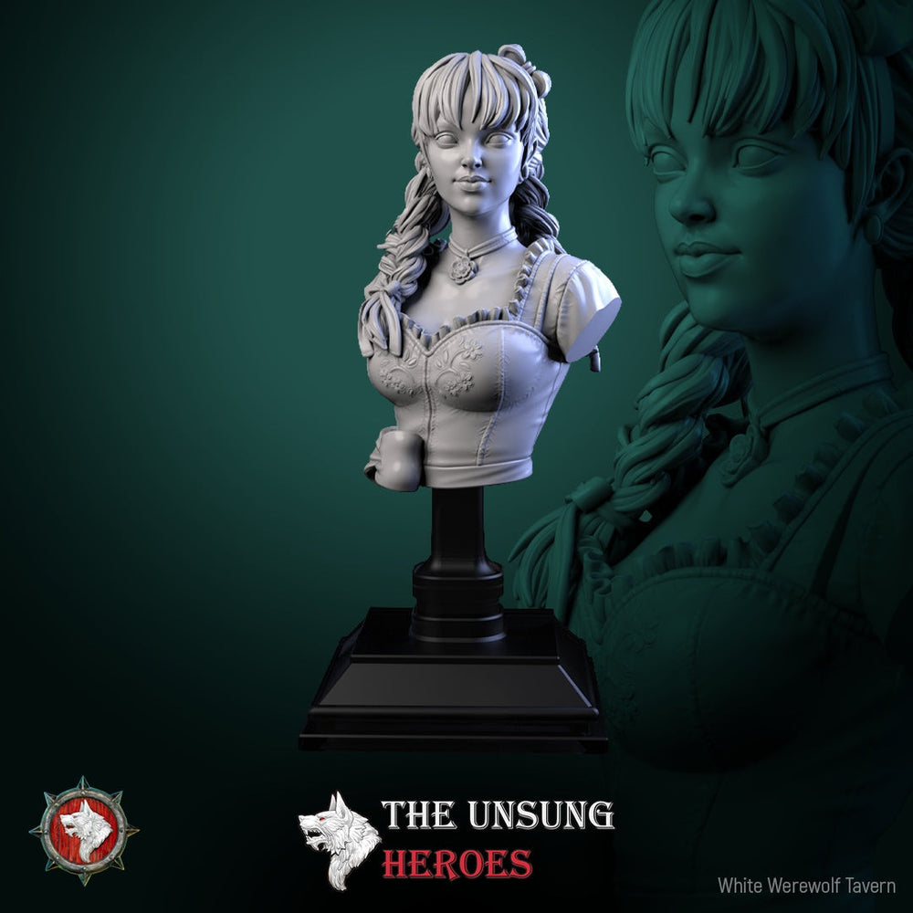 Alehouse Maids Miniature Set – Fantasy Tavern NPCs & Bust (ONLINE ORDER ONLY)
