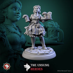 Alehouse Maids Miniature Set – Fantasy Tavern NPCs & Bust (ONLINE ORDER ONLY)