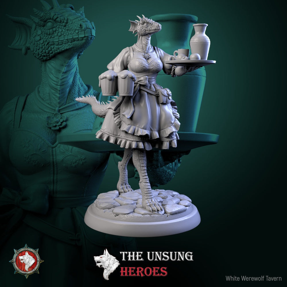 Alehouse Maids Miniature Set – Fantasy Tavern NPCs & Bust (ONLINE ORDER ONLY)