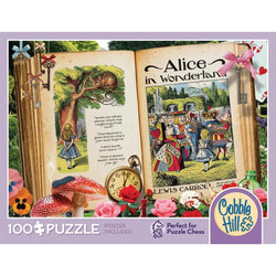 Alice in Wonderland Once Upon a Time 100 Large Piece Jigsaw Puzzle Cobble Hill