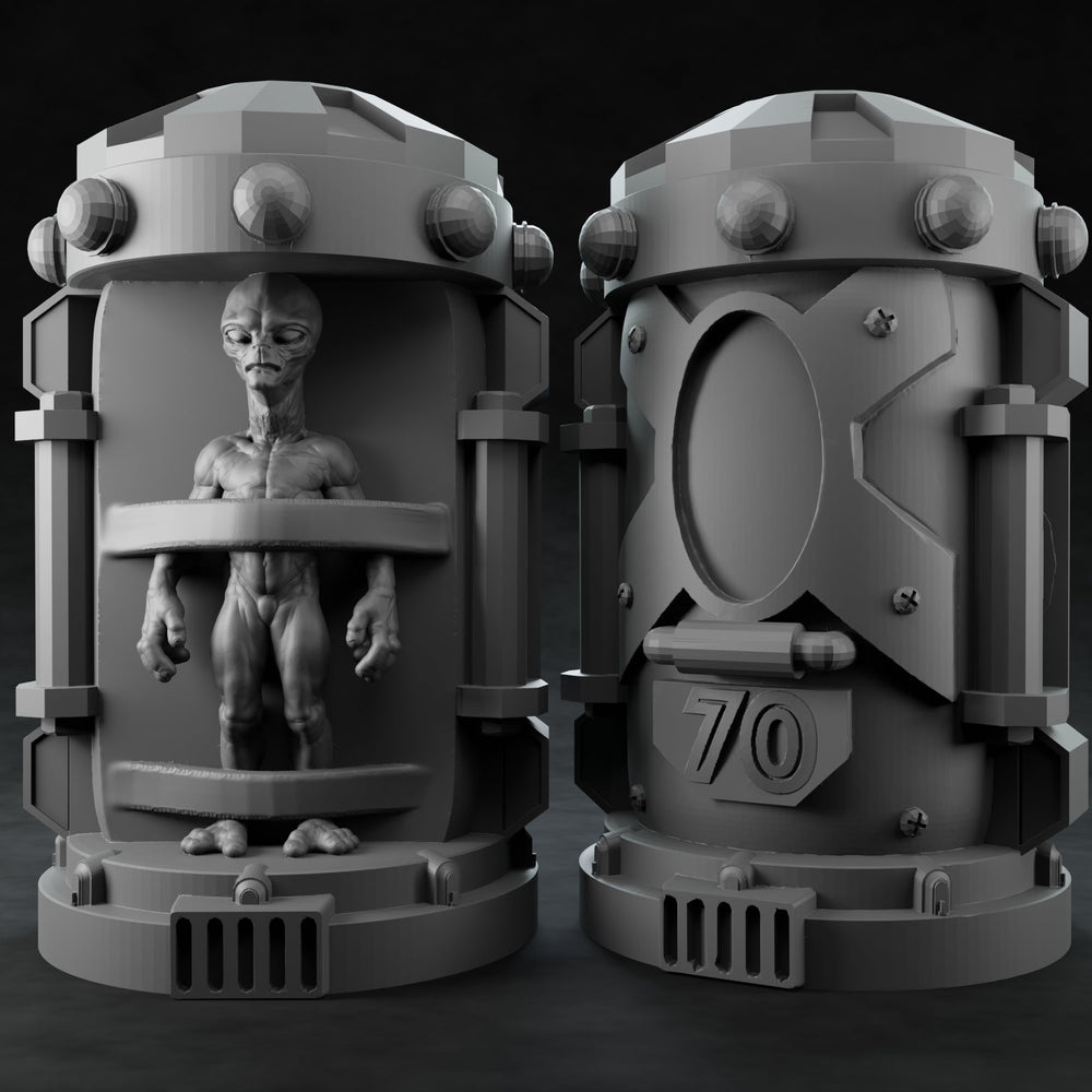 3D Printed Nafarrate Alien Capsule Set Space Orcs 28 32 mm D&D (Online Only)