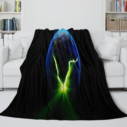 Alien Earth Blanket Pattern Flannel Throw Room Decoration (ONLINE ORDER ONLY)