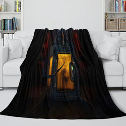 Alien Earth Blanket Pattern Flannel Throw Room Decoration (ONLINE ORDER ONLY)