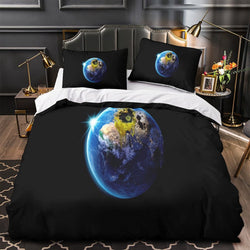 Alien Earth Duvet Cover Pattern Bedding Set Without Filler (ONLINE ORDER ONLY)